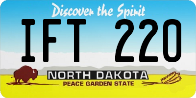 ND license plate IFT220
