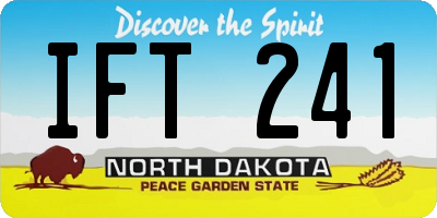 ND license plate IFT241