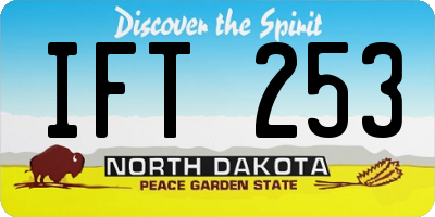 ND license plate IFT253
