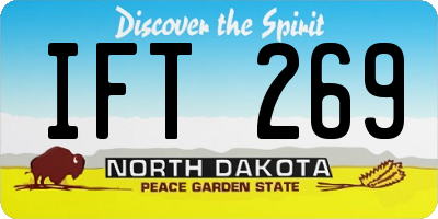 ND license plate IFT269