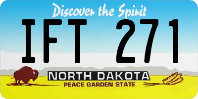 ND license plate IFT271