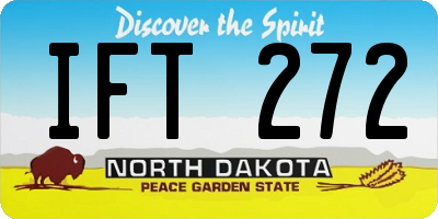 ND license plate IFT272
