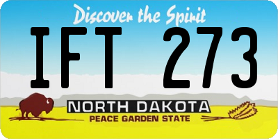 ND license plate IFT273