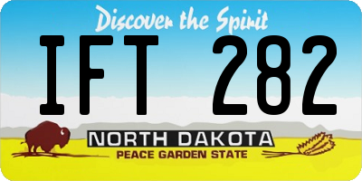 ND license plate IFT282
