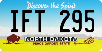 ND license plate IFT295