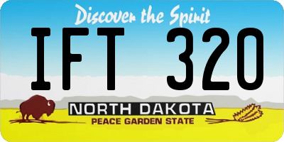 ND license plate IFT320