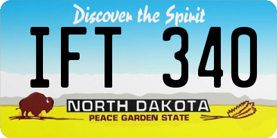 ND license plate IFT340