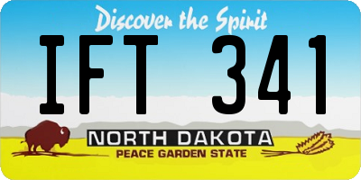 ND license plate IFT341