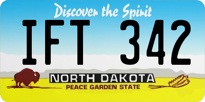 ND license plate IFT342