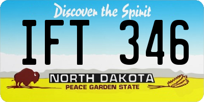ND license plate IFT346