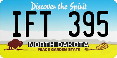 ND license plate IFT395