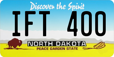 ND license plate IFT400