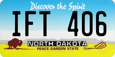 ND license plate IFT406