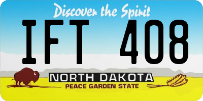 ND license plate IFT408