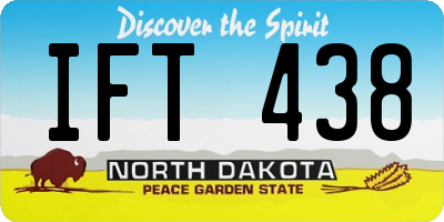 ND license plate IFT438