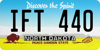 ND license plate IFT440