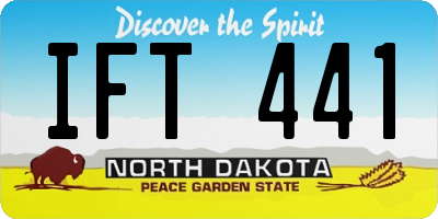 ND license plate IFT441
