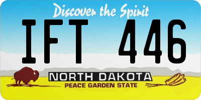 ND license plate IFT446