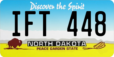 ND license plate IFT448