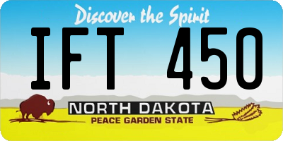 ND license plate IFT450