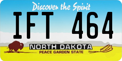 ND license plate IFT464