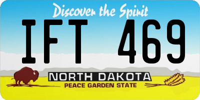 ND license plate IFT469