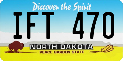 ND license plate IFT470