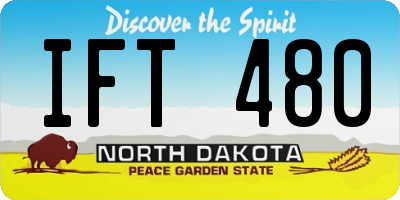 ND license plate IFT480