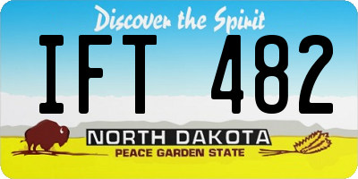 ND license plate IFT482