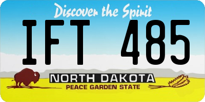 ND license plate IFT485