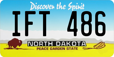 ND license plate IFT486
