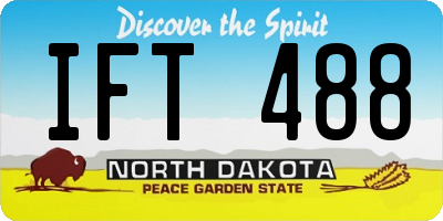 ND license plate IFT488