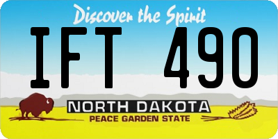 ND license plate IFT490