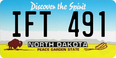 ND license plate IFT491