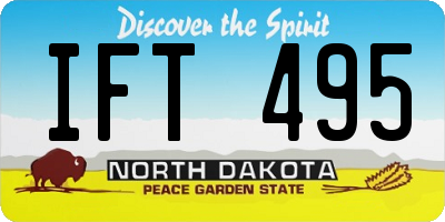 ND license plate IFT495