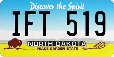 ND license plate IFT519