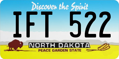 ND license plate IFT522