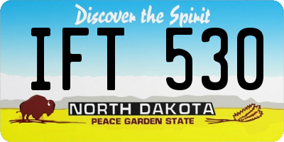 ND license plate IFT530