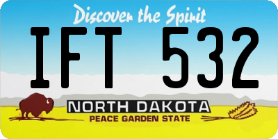 ND license plate IFT532