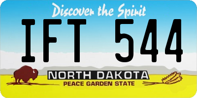ND license plate IFT544