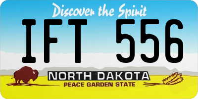 ND license plate IFT556