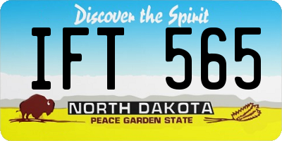 ND license plate IFT565