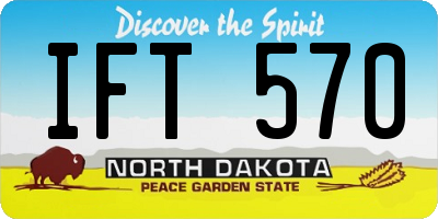 ND license plate IFT570