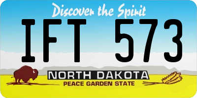 ND license plate IFT573