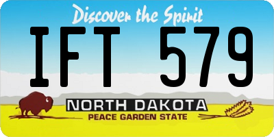 ND license plate IFT579
