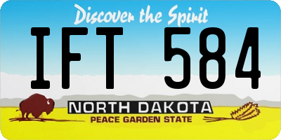 ND license plate IFT584