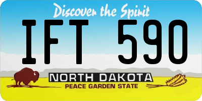 ND license plate IFT590