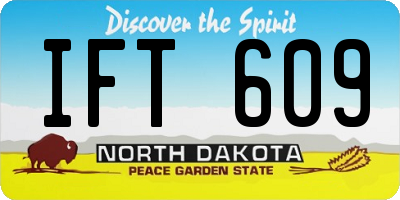 ND license plate IFT609