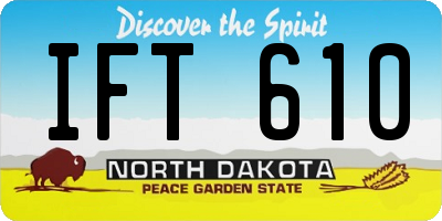 ND license plate IFT610