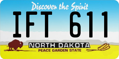 ND license plate IFT611